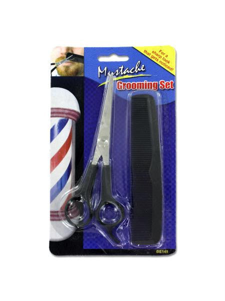 Mustache & Beard Grooming Set (Available in a pack of 24)