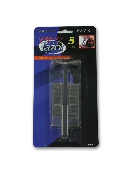 Men's Disposable Razor with Extra Blades (Available in a pack of 24)