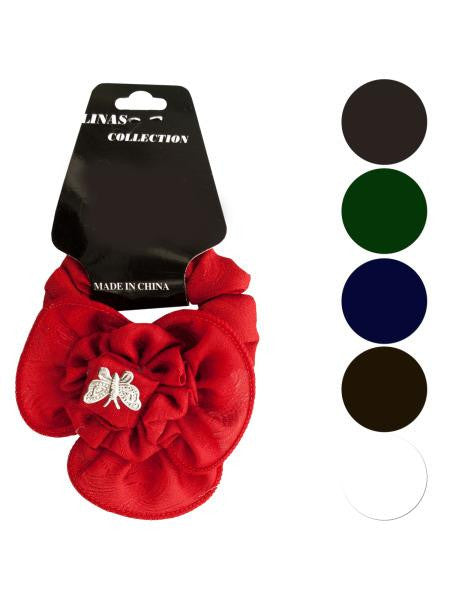 Large Butterfly & Ruffle Accent Hair Twister (Available in a pack of 24)