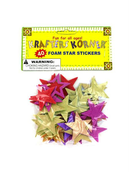 Foam Star Stickers (Available in a pack of 24)