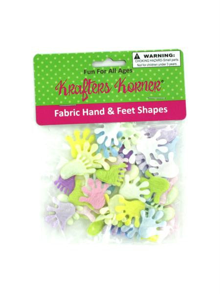 Craft Fabric Hand & Feet Shapes (Available in a pack of 12)
