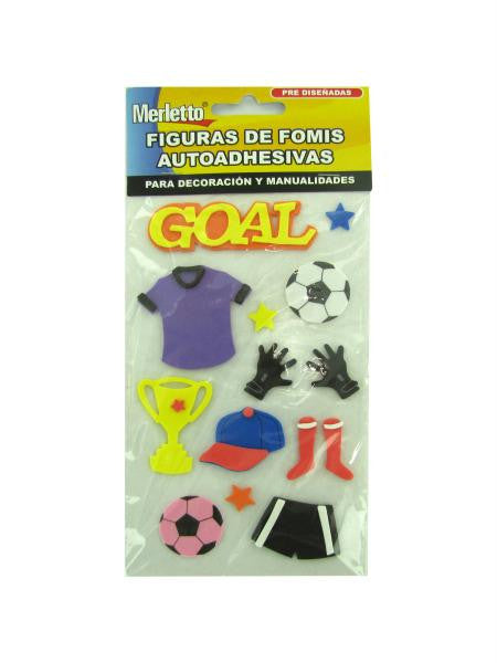 Foam Soccer Stickers (Available in a pack of 12)