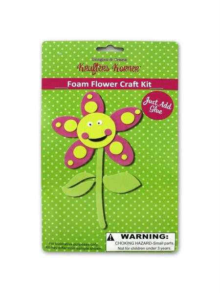 Foam flower craft kit (Available in a pack of 24)