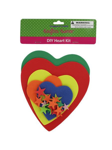 Do-It-Yourself Foam Heart Craft Kit (Available in a pack of 12)