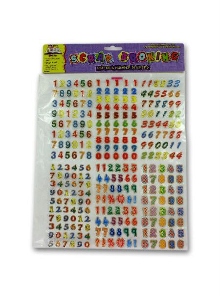 Metallic Design Letters & Numbers (Available in a pack of 24)
