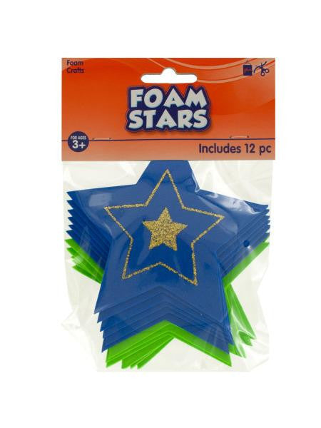 Foam Stars with Glitter (Available in a pack of 24)