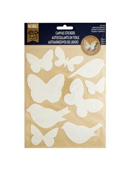 Layerable Birds & Butterflies Canvas Stickers (Available in a pack of 30)