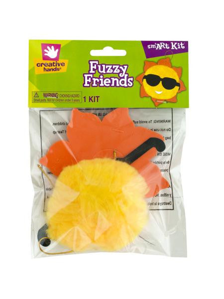 Foam Sun Fuzzy Friends Craft Kit (Available in a pack of 18)