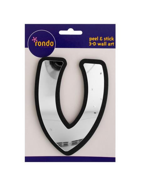 Letter V Peel & Stick Mirror Wall Decor (Available in a pack of 24)
