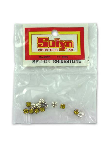 Sew-On Topaz Rhinestones (Available in a pack of 24)