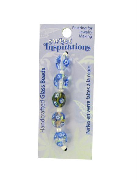 Monet's Garden Glass Beads (Available in a pack of 30)