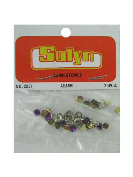 Purple Craft Rhinestones (Available in a pack of 24)