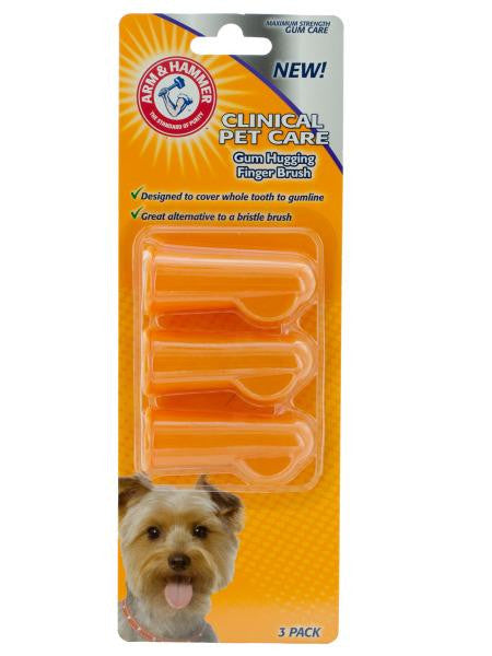 Arm & Hammer Finger Toothbrushes for Dogs (Available in a pack of 24)