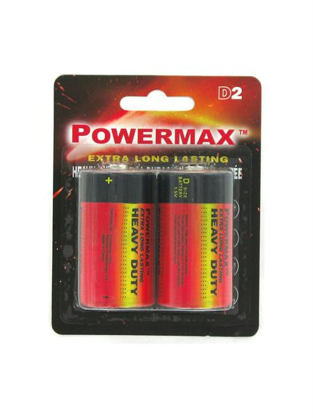 Heavy Duty 'D' Batteries (Available in a pack of 12)