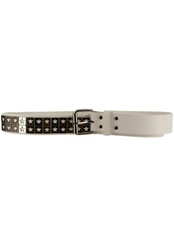2XL 1.5" White Star-Studded Belt (Available in a pack of 10)