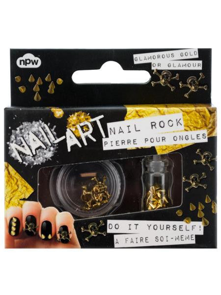 Skulls & Studs Do It Yourself Nail Art Kit (Available in a pack of 24)