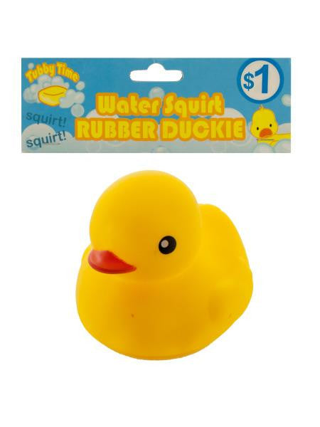 Water Squirt Rubber Duckie (Available in a pack of 25)