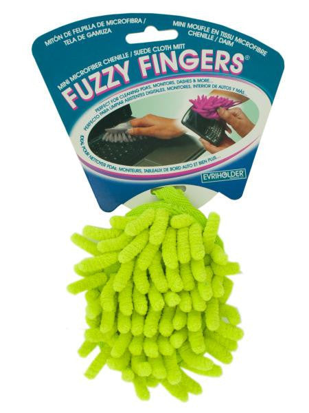 Green Fuzzy Fingers Mini Microfiber Mitt (Available in a pack of 24)