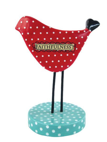 'Faithfulness' Ceramic Bird Figurine (Available in a pack of 6)