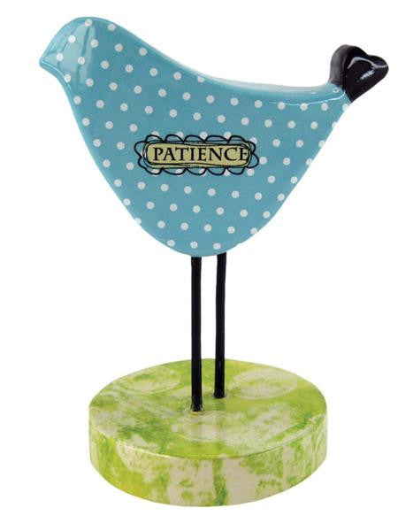 'Patience' Ceramic Bird Figurine (Available in a pack of 6)