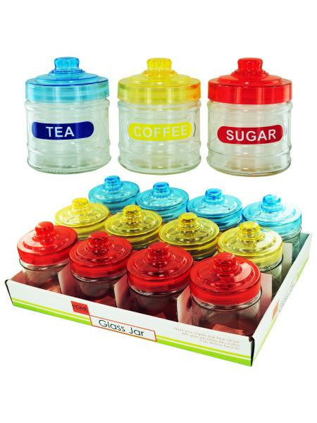 Labeled Kitchen Jar Counter Top Display (Available in a pack of 6)