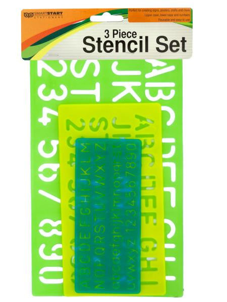 Numbers & Letters Stencil Set (Available in a pack of 12)