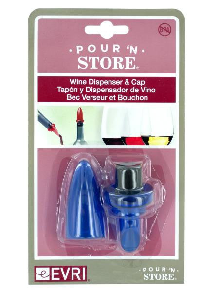 Pour 'N Store Wine Dispenser & Cap (Available in a pack of 24)