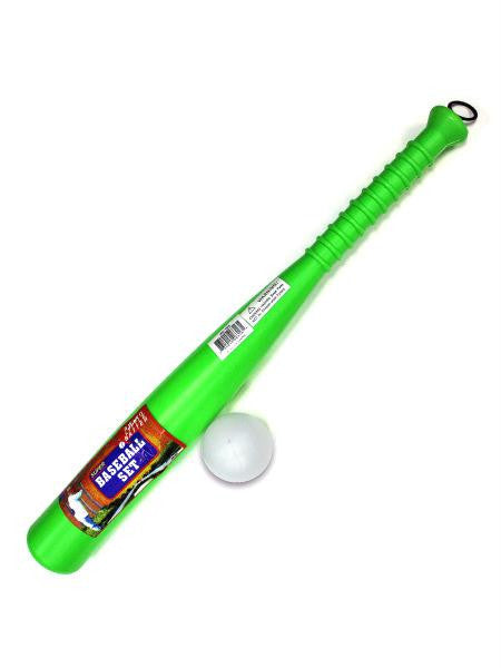 Plastic Baseball Bat and Ball Set (Available in a pack of 12)