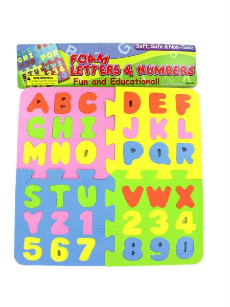 Foam Letter & Number Puzzle (Available in a pack of 12)