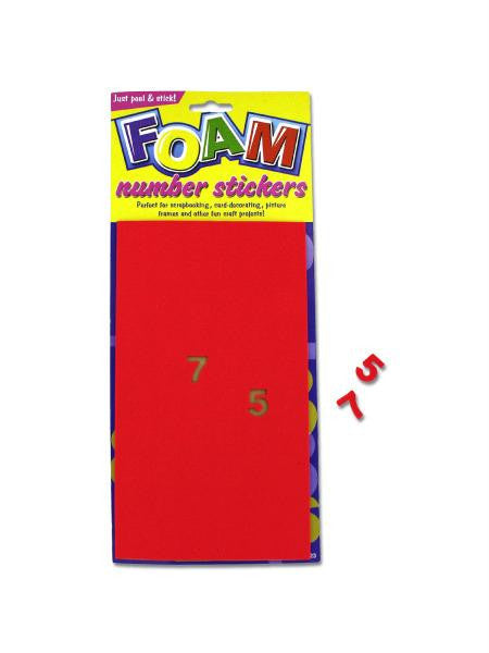 Foam Number Stickers (Available in a pack of 24)