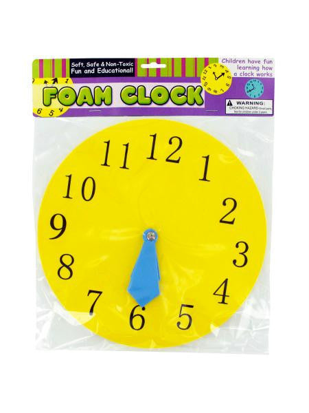 Educational Foam Clock (Available in a pack of 12)