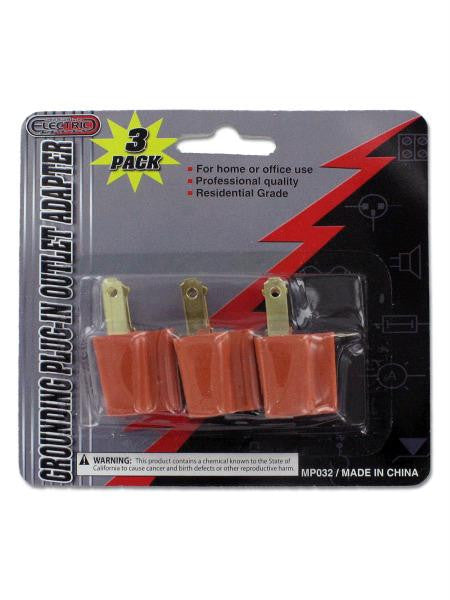 Grounding Plug-in Outlet Adapters (Available in a pack of 24)