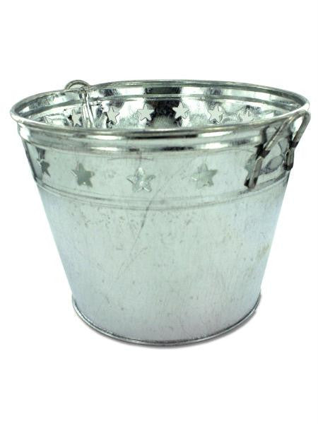 Tin Bucket with Stars (Available in a pack of 12)