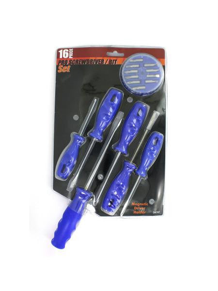 Professional Screwdriver & Bit Set (Available in a pack of 1)