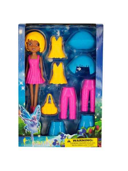 Fairy Fashion Doll with Clip-On Clothing & Accessories (Available in a pack of 1)