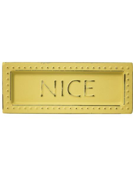 Nice Mini Metal Sign Magnet (Available in a pack of 18)