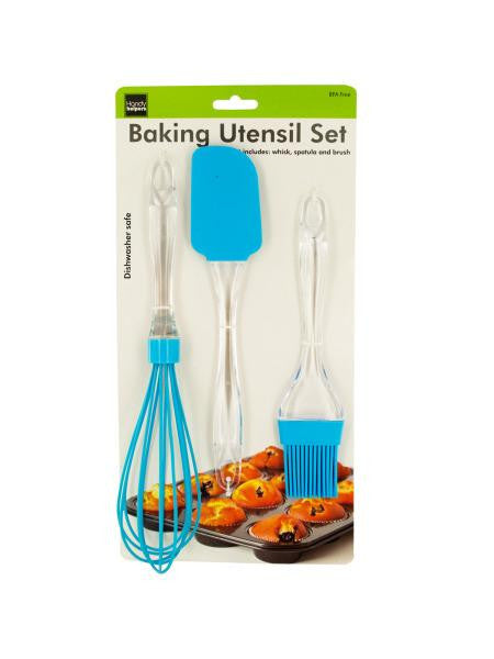 Silicone & Plastic Baking Utensil Set (Available in a pack of 6)