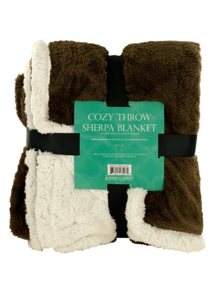Cozy Coral Fleece & Heavy Sherpa Throw Blanket (Available in a pack of 1)