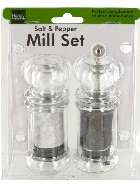 Salt Shaker & Pepper Mill Set (Available in a pack of 4)