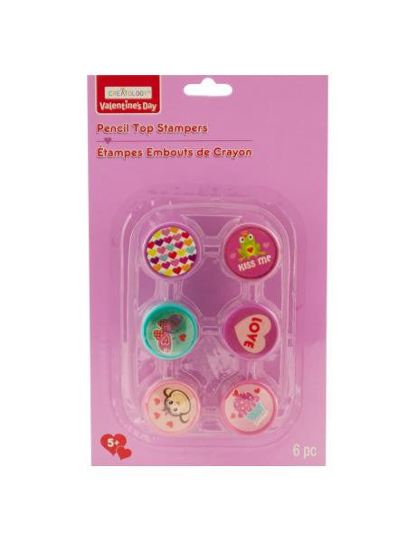 Valentine's Day Pencil Top Stampers (Available in a pack of 24)