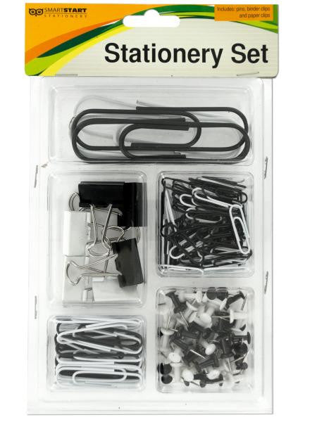 Push Pins & Clips Stationery Set (Available in a pack of 12)