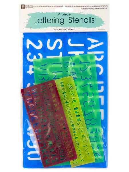 Number & Letter Stencils Set (Available in a pack of 24)