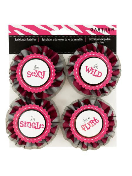 I'm With the Bride Bachelorette Party Pins (Available in a pack of 18)