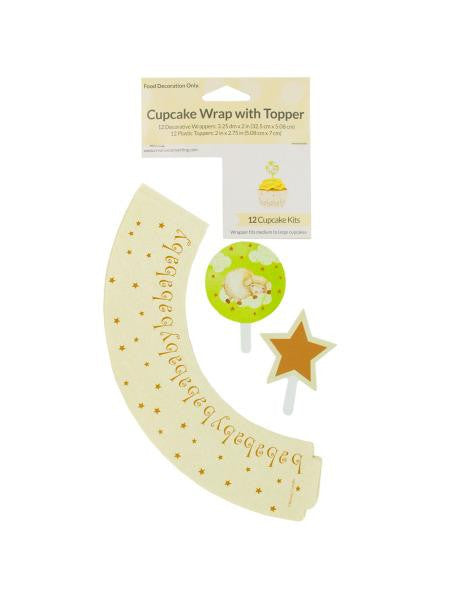 Ba Ba Baby Cupcake Wraps & Toppers (Available in a pack of 24)