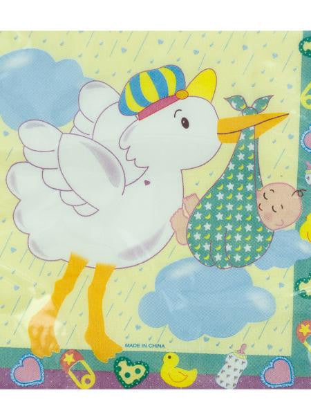 Stork's Surprise Baby Shower Napkins (Available in a pack of 24)