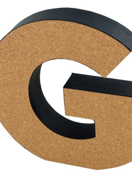 'G' Decorative Cork Board Letter (Available in a pack of 24)