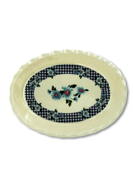 Plastic Tray with Gingham & Sunflower Design (Available in a pack of 25)