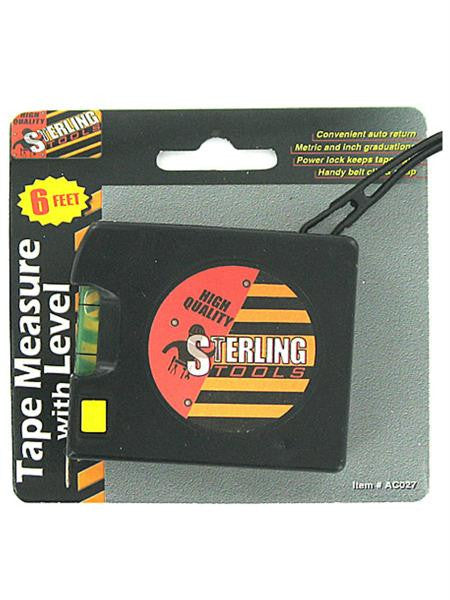 Tape Measure with Level (Available in a pack of 24)