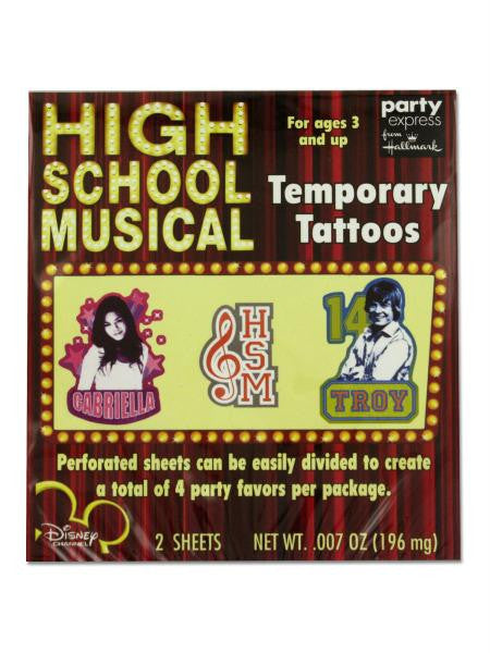 High School Musical Tattoos (Available in a pack of 24)