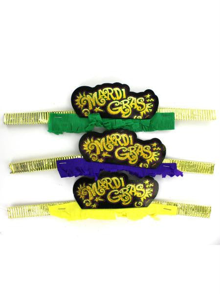 Mardi Gras Fringe Tiaras (Available in a pack of 12)